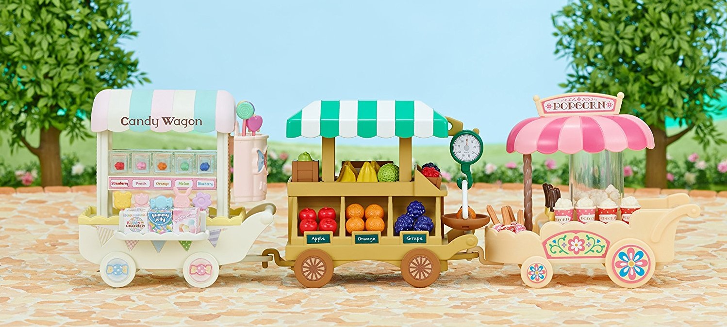 sylvanian families fruit wagon